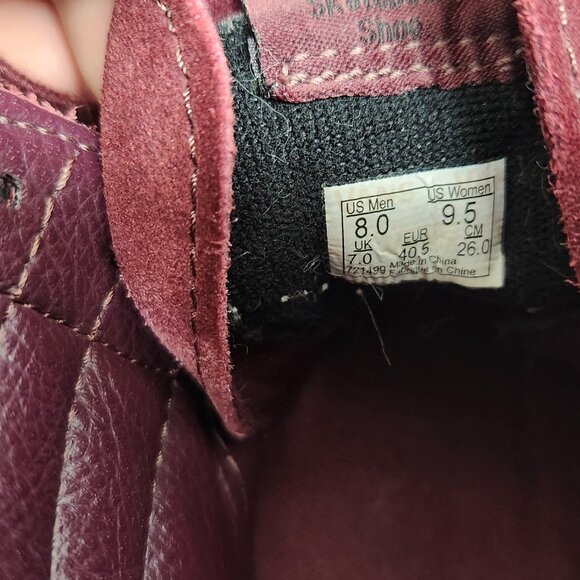 Maroon Zip Vans Sk8hi - Picture 8 of 9